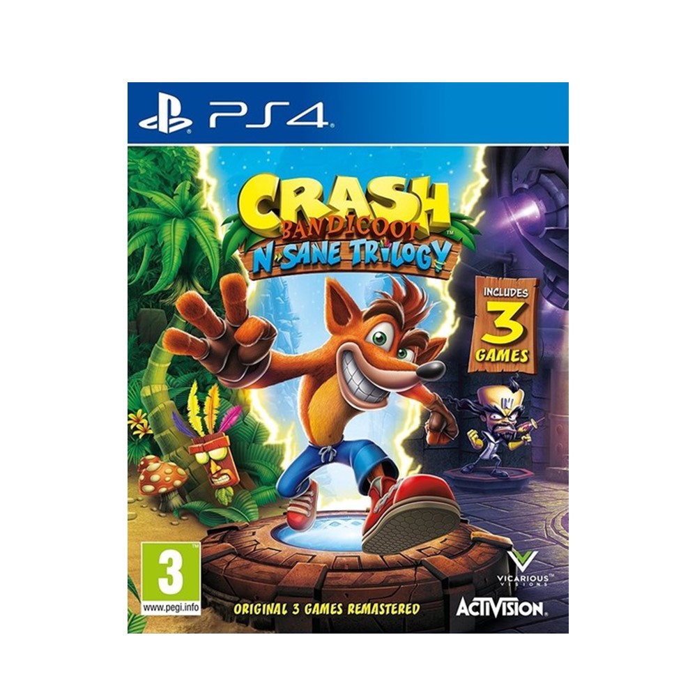 دیسک بازی کارکرده Crash Bandicoot N. Sane Trilogy